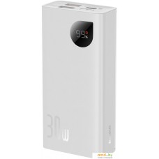 Внешний аккумулятор Baseus Adaman2 Digital Display Fast Charge 20000mAh 30W (белый)