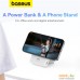 Внешний аккумулятор Baseus MagPro Magnetic Bracket Wireless Fast-Charging Power Bank 20W 5000mAh (белый). Фото №13