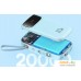 Внешний аккумулятор Baseus Qpow2 Dual-Cable Digital Display Fast Charge Power Bank 22.5W 20000mAh (голубой). Фото №9