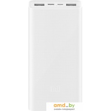 Внешний аккумулятор Xiaomi Mi Power Bank 3 PLM18ZM USB-C 20000mAh (белый)