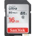 Карта памяти SanDisk SDHC (Class 10) 16GB [SDSDUNC-016G-GN6IN]. Фото №1