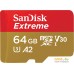 Карта памяти SanDisk Extreme microSDXC SDSQXAH-064G-GN6MN 64GB. Фото №1