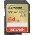 Карта памяти SanDisk Extreme SDXC SDSDXV2-064G-GNCIN 64GB. Фото №1