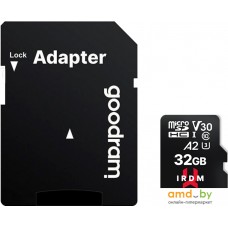 Карта памяти GOODRAM IRDM microSDHC IR-M2AA-0320R12 32GB (с адаптером)