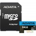 Карта памяти ADATA Premier AUSDX64GUICL10A1-RA1 microSDXC 64GB (с адаптером). Фото №1