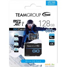 Карта памяти Team Group Go MicroSDXC 128GB TGUSDX128GU303 + адаптер