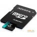 Карта памяти ADATA Premier Pro AUSDX64GUI3V30SA2-RA1 microSDXC 64GB (с адаптером). Фото №3