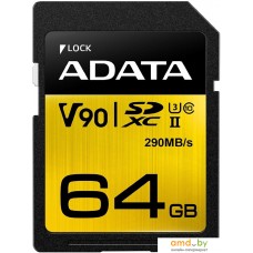 Карта памяти ADATA Premier ONE ASDX64GUII3CL10-C SDXC 64GB
