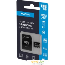 Карта памяти Maxvi microSDHC 128GB Class 10 UHS-I (1) MSD128GBC10V10