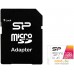 Карта памяти Silicon-Power Elite microSDXC SP128GBSTXBV1V20SP 128GB (с адаптером). Фото №1