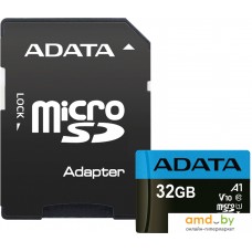 Карта памяти ADATA Premier AUSDH32GUICL10A1-RA1 microSDHC 32GB (с адаптером)