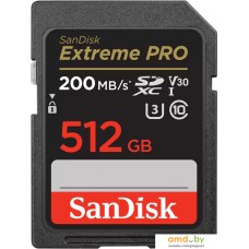 Карта памяти SanDisk Extreme PRO SDXC SDSDXXD-512G-GN4IN 512GB