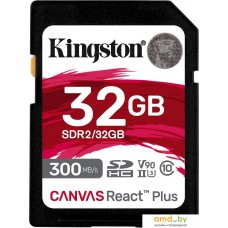 Карта памяти Kingston Canvas React Plus SDXC 32GB