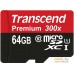 Карта памяти Transcend microSDXC UHS-I 300x Premium (Class 10) 64GB [TS64GUSDU1]. Фото №2