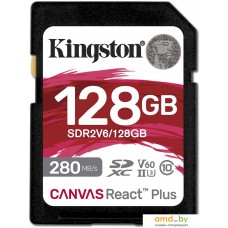 Карта памяти Kingston Canvas React Plus V60 SDXC 128GB