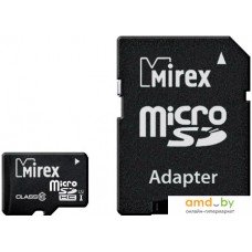 Карта памяти Mirex microSDHC UHS-I (Class 10) 32GB + адаптер [13613-ADSUHS32]