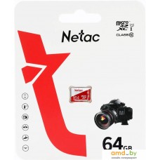 Карта памяти Netac microSDXC P500 ECO 64GB