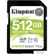 Карта памяти Kingston Canvas Select Plus SDXC 512GB