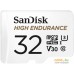 Карта памяти SanDisk High Endurance microSDHC SDSQQNR-032G-GN6IA 32GB (с адаптером). Фото №3