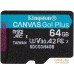 Карта памяти Kingston Canvas Go! Plus microSDXC 64GB (с адаптером). Фото №2