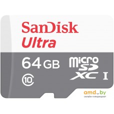 Карта памяти SanDisk Ultra SDSQUNR-064G-GN3MN microSDXC 64GB