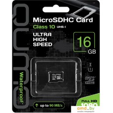 Карта памяти QUMO microSDHC QM16GMICSDHC10U1NA 16GB