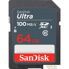 Карта памяти SanDisk Ultra SDXC SDSDUNR-064G-GN3IN 64GB