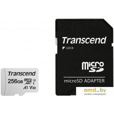 Карта памяти Transcend microSDXC 300S 256GB (с адаптером)