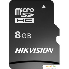 Карта памяти Hikvision microSDHC HS-TF-C1(STD)/8G/Adapter 8GB (с адаптером)