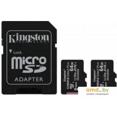 Карта памяти Kingston Canvas Select Plus microSDXC 2x64GB (с адаптером)