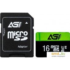 Карта памяти AGI TF138 microSDHC AGI016GU1TF138 16GB (с адаптером)