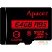 Карта памяти Apacer microSDXC AP64GMCSX10U5-R 64GB (с адаптером). Фото №2