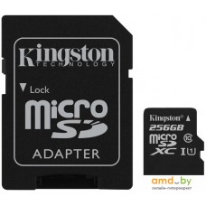 Карта памяти Kingston Canvas Select SDCS/256GB microSDXC 256GB (с адаптером)