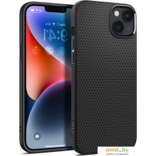 Чехол для телефона Spigen Liquid Air iPhone 14 Plus Matte Black ACS04891 (черный матовый)