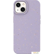 Чехол для телефона Case Recycle для iPhone 14 (фиолетовый матовый)