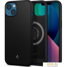 Чехол для телефона Spigen Mag Armor (MagFit) для iPhone 13 ACS03546 (черный)