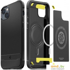 Чехол для телефона Spigen Rugged Armor (MagFit) для iPhone 14 ACS05036 (черный)