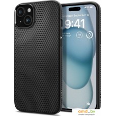 Чехол для телефона Spigen Liquid Air для iPhone 15 ACS06790 (черный)