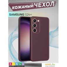 Чехол для телефона Bingo Gold Line для Samsung Galaxy S24+ (бордовый)