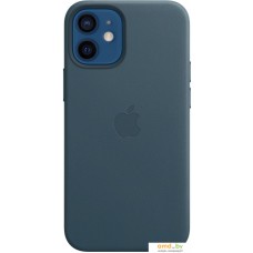 Чехол Apple MagSafe Leather Case для iPhone 12 mini (балтийский синий)