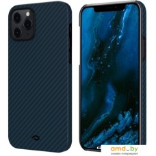 Чехол для телефона Pitaka MagEZ для iPhone 12 Pro (twill, черный/синий)