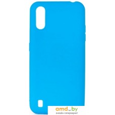 Чехол для телефона Case Matte для Samsung Galaxy M01 (голубой)