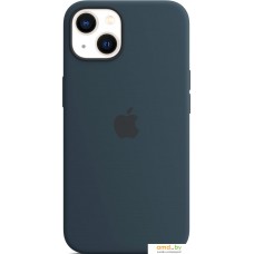 Чехол для телефона Apple MagSafe Silicone Case для iPhone 13 (синий омут)