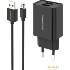 Сетевое зарядное Atomic U400 microUSB (черный)