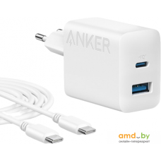 Сетевое зарядное Anker 312 20W Wall Charger (2 Ports) + C