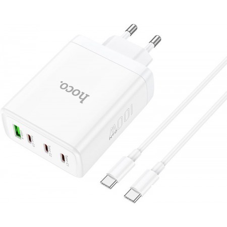 

Сетевое зарядное Hoco N31 USB Type-C (белый), N31 USB Type-C (белый)