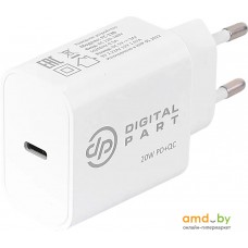 Сетевое зарядное Digital Part FC-130 (с кабелем USB Type-C)