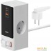 Сетевое зарядное Baseus PowerCombo Digital PowerStrip 2AC+1U+1C+Retractable-C 65W PSLR000602 (белый). Фото №1