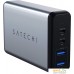 Сетевое зарядное Satechi 75W Dual Type-C Travel Charger (американская вилка). Фото №1