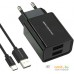 Сетевое зарядное Atomic U400 USB Type-C (черный). Фото №1